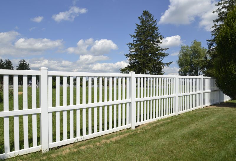 White Pvc Fence Installation